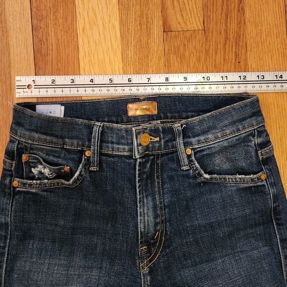 Mother The Insider Crop Step Fray in "Wicked Wildflower" High Waist Sz 25 - Picture 7 of 10